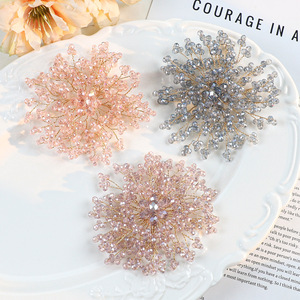 Nieuwe luxe elegante handgemaakte acryl kristallen kralen broches voor dames groothandel - Product Image 4