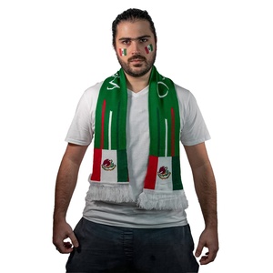 激安販売中！プリントニット、カスタムジャカードロゴ入りスポーツサッカークラブ、メキシコファン旗スカーフ - Product Image 6