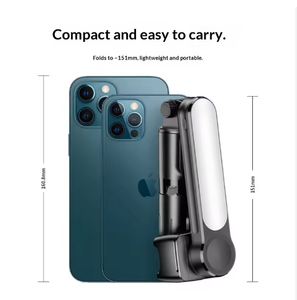 <span class=keywords><strong>Estabilizador</strong></span> de Video Inteligente Portátil <span class=keywords><strong>L09</strong></span>, Control Remoto Inalámbrico, Palo Selfie para Teléfono Móvil, Aleación de Aluminio, Batería de 400 mAh - Product Image 4