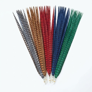 Piume di Falsificazione di Fagiano Sintetiche Soffici da 50-180 cm per Composizioni Floreali, Decorazioni per Casa, Hotel e Vasi (Confezione Bulk) - Product Image 1