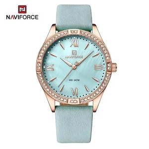 Montre à quartz pour femme, nouvelle collection, en cuir véritable de luxe, multi-couleurs, multifonction, prix bas, livraison directe - Product Image 1