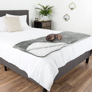 ปรับแต่งหรูหราเชอร์ปาขนแกะกันน้ำลูกสุนัขสุนัขผ้าห่มสำหรับเตียงสัตว์เลี้ยง - Product Image 3