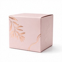 Boîte d'expédition en carton ondulé personnalisée, emballage en papier recyclable avec fenêtre et poignée pour cosmétiques, cadeaux, aliments