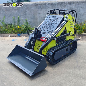 Moins cher EPA EURO5 roue/piste petit jardin Skid Steer seau Mini chargeur support sur Skid Steer avec seau - Product Image 1