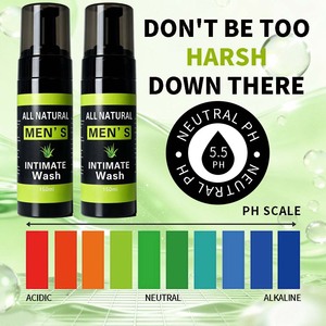 Detergente Intimo Naturale e Biologico per <span class=keywords><strong>Uomo</strong></span>, pH Bilanciato, 100% Ingredienti Erboristici Puri, Schiuma Rinfrescante per la Cura Quotidiana - Product Image 4