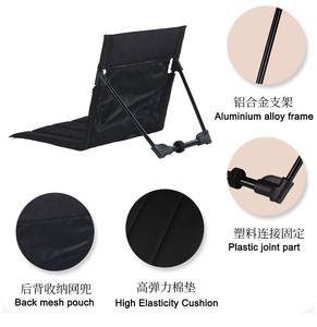 Pieghevole esterno spiaggia giardino reclinabile portatile sedia pieghevole sedia da giardino - Product Image 2