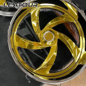 NUOVI Cerchi in Lega di Alluminio Forgiato Cromati a Cinque Razze, 2 Pezzi, 16-18-20-22-24 Pollici, Cerchioni Dorati per Chevy C10 Cutlass Impala <span class=keywords><strong>Monte</strong></span> - Product Image 2