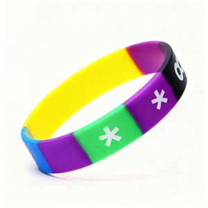 格安カスタムラバーリストバンドシリコンブレスレット、販促ギフトやイベント用カスタムシリコンリストバンド、シリコンブレスレット - Product Image 2