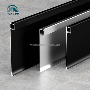 Win Top LED Rodapié Aleación de aluminio Pared Zócalo Piso Led Pateando Pie Línea Perfil 12cm Rodapié 15cm de altura alta - Product Image 3