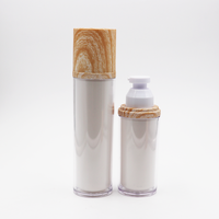 Set kemasan kosmetik bambu profesional kualitas tinggi botol bambu toples bambu