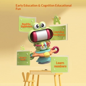 <span class=keywords><strong>Table</strong></span> d'éveil éducative en plastique pour enfants avec <span class=keywords><strong>ventouse</strong></span> rotative, jouet musical à tirer, <span class=keywords><strong>hochet</strong></span> apaisant et éducatif - Product Image 3