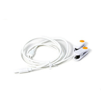 Câble personnalisé DC 2.35 0.7 avec fiche, en silicone ABS bicolore, avec attache auriculaire et gaine de protection anti-traction SR
