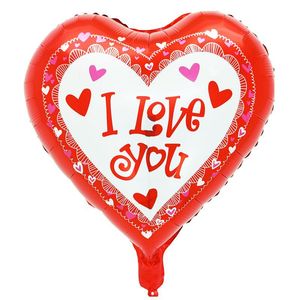 Vente en gros de ballons en feuille d'hélium en forme de cœur de 18 pouces, « Je t'aime », « Te Amo » en espagnol, ballons pour la Saint-Valentin, décoration de fête de mariage - Product Image 2