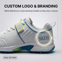 Chaussures de cricket de haute qualité, crampons en caoutchouc, chaussures de terrain synthétique pour hommes, fabricant en gros