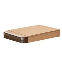Enveloppe en carton rigide personnalisée, grande, pliée, 700 GSM, 5x7, marron, pour envoi postal, en papier recyclé, impression express, épicerie