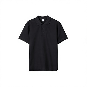 Polo en coton personnalisé pour homme, manches courtes, motif floral brodé sur le devant, coupe décontractée classique - Product Image 6