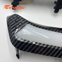 Feux de jour pour Subaru Forester 2013 2014 2015 2016 2017, feux de jour LED, texture en fibre de carbone