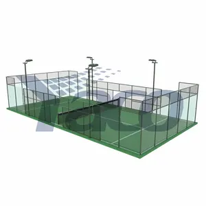 Tennis Court Panoramic Paddle Tennis Court For Outdoor Sport Court