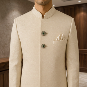 Botones de latón de lujo hechos a mano, estilo antiguo Kundan Polki, para traje masculino Sherwani Jodhpuri, para cumpleaños - Product Image 5