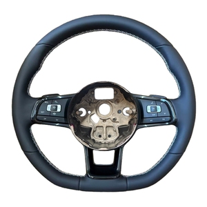 พวงมาลัยหุ้มหนังสำหรับรถยนต์ Volkswagen VW <span class=keywords><strong>Golf</strong></span> 6 <span class=keywords><strong>Golf</strong></span> 7 MK6 MK7 Mk7.5 GTI <span class=keywords><strong>Scirocco</strong></span> Polo GTS <span class=keywords><strong>R</strong></span> <span class=keywords><strong>Line</strong></span> Tiguan Passat <span class=keywords><strong>Scirocco</strong></span> - Product Image 2