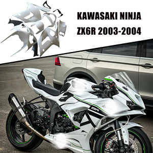 Personnalisation sur mesure - Kit de carénage brut non peint en ABS injecté pour KAWASAKI <span class=keywords><strong>ZX6R</strong></span> <span class=keywords><strong>636</strong></span> 2003 <span class=keywords><strong>2004</strong></span> Châssis en ABS - Product Image 2