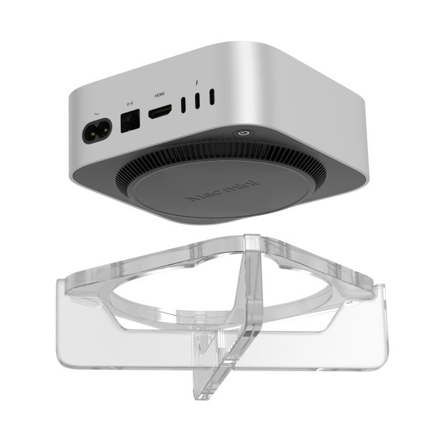 Desktop Mount for Mac Studio M4 Max M3 ULTRA Acrylic Stand Holder for Mac Mini M4 M4 Pro