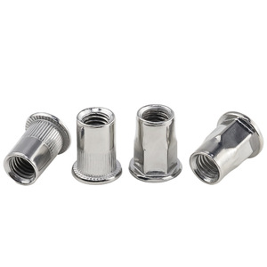 Écrous à riveter hexagonaux moletés en acier inoxydable 304 M3 M4 M5 M6 M8 M10 M12 Norme ISO GB Finition brillante - Product Image 2