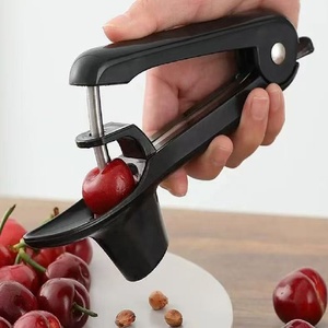 Strumento di rimozione di noccioli di ciliegio e frutta strumento strumento di rimozione di nocciolo di oliva strumento da cucina portatile con chiusura salvaspazio Design per fare marmellata - Product Image 3