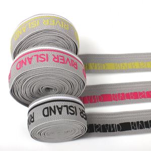 Custom <b>Elastic</b> Waistband Nylon Spandex Jacquard Eco-friendly Oeko-Tex Certified <b>Elastic</b> Band for Underwear Logo Printed Designer - Product Image 5