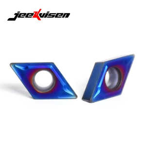 Jeekvisen DCMT070204 PVD-เครื่องมือกลึงทังสเตนคาร์ไบด์เคลือบ PVD-Blue เครื่องกลึงโลหะนาโน-น้ำเงินคมทนต่อการสึกหรอปรับแต่งได้100กรัม - Product Image 3