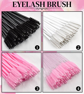 Cepillo de Pestañas de Lujo con Tubo, Cepillo de Pestañas de Cristal Brillante de Alta Calidad con Diseño Personalizado, Soporte Desechable para Limpiar Cepillos de Pestañas - Product Image 6