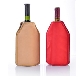 YISHUN Funda Enfriadora de Vino Flexible Plateada y Enfriador Reutilizable, Funda de Hielo Impermeable y Duradera, Accesorio de Vino de Nailon Ecológico - Product Image 6