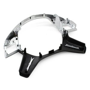 Kit de modification intérieure pour Mercedes Benz ML W166 GL X166, cadre de garniture de volant en ABS noir, argent, fibre de carbone - Product Image 1
