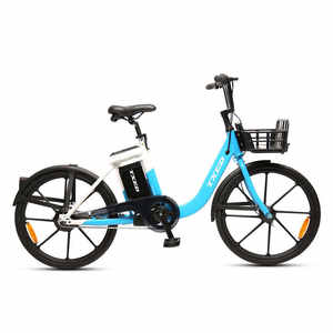 Vélo de ville à cadre en alliage d'aluminium TXED, freinage sûr, batterie au lithium <span class=keywords><strong>avec</strong></span> <span class=keywords><strong>panier</strong></span>, vélo électrique partagé économe en énergie - Product Image 1