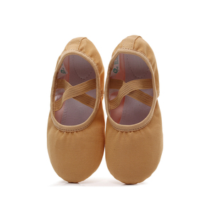 Chaussures de <span class=keywords><strong>danse</strong></span> à semelle souple pantoufles de Ballet élastiques sans cordon chaussures de Ballet classiques pour enfants femme toile griffe de chat <span class=keywords><strong>danse</strong></span> de Ballet - Product Image 4
