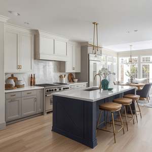 Los Mejores Gabinetes de Cocina Modernos en Blanco y Negro, Conjuntos de Gabinetes de Cocina de Madera, Muebles de Cocina Montados en la Pared para Apartamento - Product Image 4