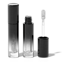 Tube de brillant à lèvres vide 2,2 ml, tube de gloss brillant doux et hydratant, conteneur de teinte à lèvres OEM, emballage de gloss noir 2 ml