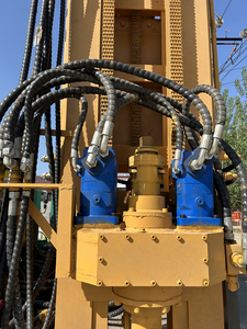 78kw động cơ diesel DTH khai thác mỏ khoan máy nước cũng quay thủy lực giếng khoan Giàn Khoan 300M Trailer gắn Giàn Khoan - Product Image 2