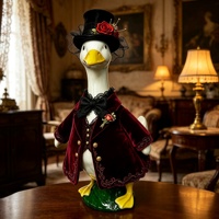 MSYO Goose Clothes Polyester-Kleidung mit klassischem, schlichtem Druckdesign für Geburtstag, Weihnachten, Halloween, Zuhause, Abendkleidung