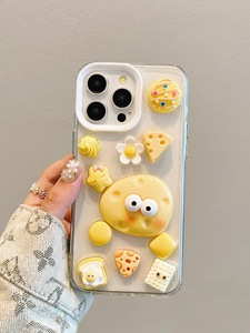 Funda de Teléfono 3D con Diseño de Queso para <span class=keywords><strong>iPhone</strong></span> 15 Pro Max, 16 Pro Max, 17, Accesorios para <span class=keywords><strong>iPhone</strong></span> 17 Pro Max, Fundas Kawaii para Móvil - Product Image 3