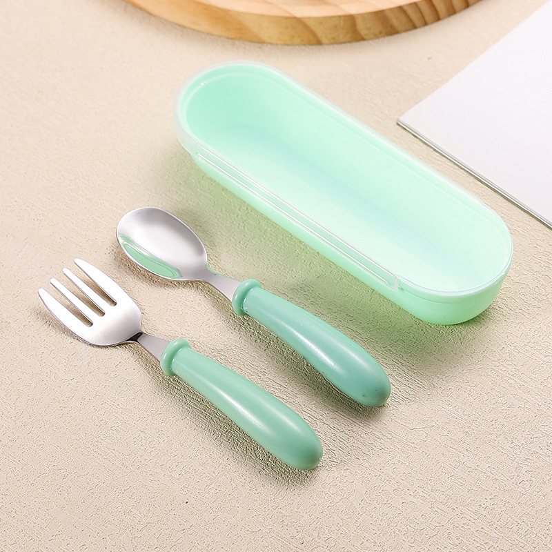 Coffret fourchette et cuillère vert
