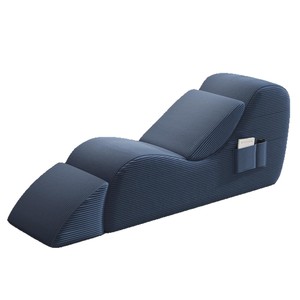 Bedroom Ergonomic Lounge <b>Chair</b> <b>with</b> Side Pockets, Waist Cushion, <b>Footstool</b> for Relaxing Exercise, Adult Yoga <b>Chair</b> - Product Image 4