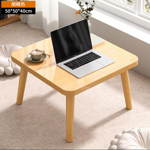 简约方形木腿边桌、笔记本电脑桌、飘窗桌、小桌子 - Product Image 5
