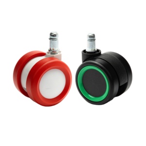 Promoção Rodízio Giratório de Poliuretano Preto para Móveis e Cadeiras, Material PU Macio, 3 Polegadas (<span class=keywords><strong>75mm</strong></span>) e 11*22mm - Product Image 5