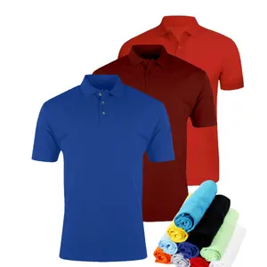 Factory directly 100% polyester dry fit printed polo shirt custom pique men polo t shirt