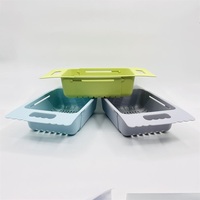 Panier de drainage réglable pour fruits et légumes AK3038, panier de drainage en plastique rétractable et réglable