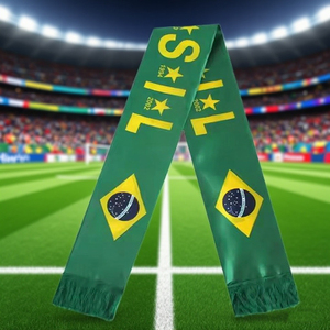 Premium Op Maat Gemaakt Logo Voetbalsjaal High-Definition Nationale Vlag Patroon Cheer Sjaals 100% Polyester Fans Sjaal Voor Evenementen - Product Image 3