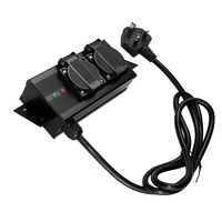 Bande d'alimentation de protection contre les surtensions 250V 13A UK 2 prises