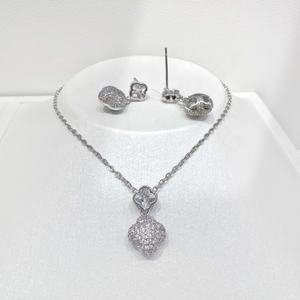 Ensemble de bijoux fantaisie en argent 925 coréen, style géométrique, 2 pièces, vente en gros, pierres naturelles, vintage, zircon, pour femmes. - Product Image 2