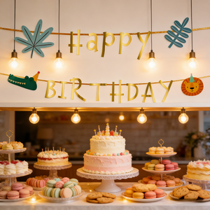 Bannière <span class=keywords><strong>Joyeux</strong></span> <span class=keywords><strong>Anniversaire</strong></span> Thème Safari Jungle 2,5m Guirlande en Papier pour Décorations de Fête d'<span class=keywords><strong>Anniversaire</strong></span> Enfants Fournitures Safari Wild One - Product Image 4